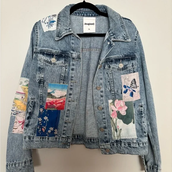 Desigual womens Chaq_los AngeJacket Denim Jacket - Picture 3 of 6